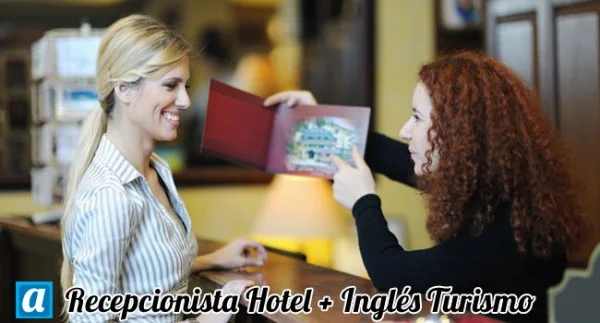 curso online de Recepcionista de Hotel + Inglés Profesional Turismo mini