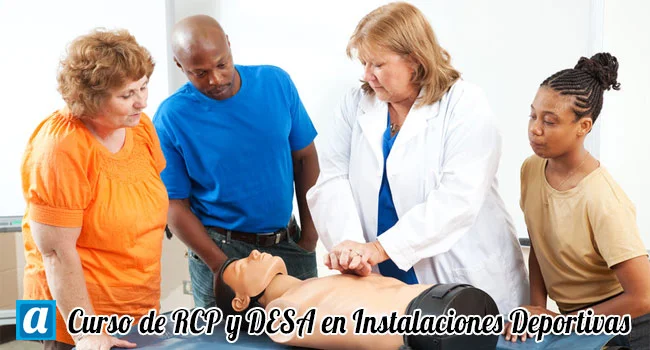 Curso de RCP y DESA en Instalaciones Deportivas